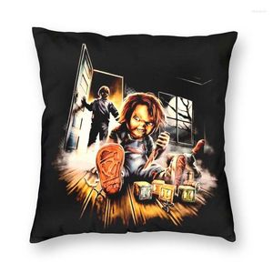 Yastık Çocuk Oyunu Korkunç Filmler Kapak Baskı Chucky Doll Good Guys For Sofa Özel Yastığı Dekorasyonu