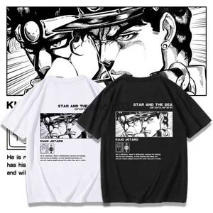 メンズTシャツKujo JotaroアニメTシャツJojos Bizarre Adventure Manga