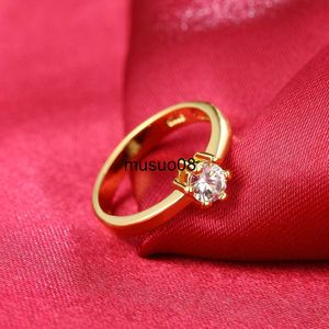 Bandringar Hot Luxury Designer Moissanite 925 Sterling Silver Gold Plated vackra diamantringar för Woman Fashion Party Wedding Jewelry J230602