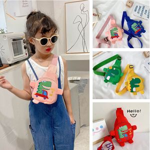 Mochilas Cute Cartoon Dinosaur Baby Children Boy Girl Peito Crossbody Bags Travel Harness Bag Adjustable Animals Kids Backpack 230601