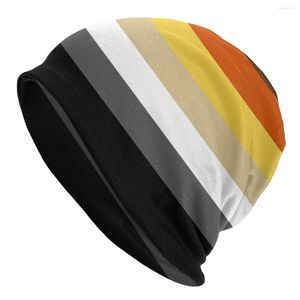 Berretti Cool Winter Warm Donna Uomo Cappello lavorato a maglia Adulto Unisex Solid Bear Pride Flag Skullies Berretti Berretti Gay LGBT GLBT Bonnet Cappelli