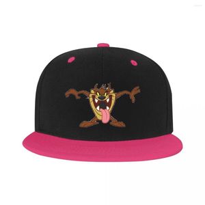 Ball Caps punk Tasmanian Devil Hip Hop Baseball Cap Summer Cartoon Anime Wild and Crazy Flat Drusboard Snapback Hat Dad Hat