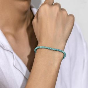 Strand Summer Fashion Simple And Versatile Hand Beaded Stone Niche Design Personality Geometric Men Temperament Bracelet