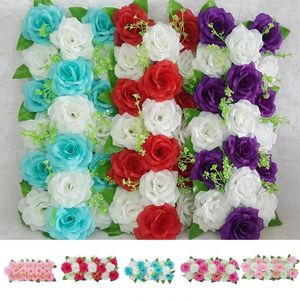 Dekorative Blumen DIY Hochzeit Künstliche Rose Blume Reihe Wand Simulation Kunst Wohnkultur Eisen Bogen Hintergrund T Bühne Dekoration