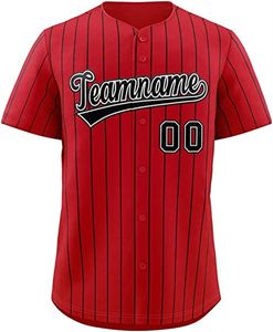 Maglia da baseball personalizzata Cucita personalizzata Qualsiasi nome Qualsiasi numero Maglie ricamate a mano Uomo Donna Youth Oversize Misto Spedito All Team Red 0206021