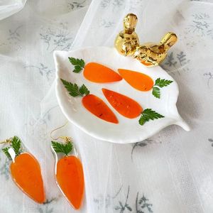 Decorative Flowers 12pcs Dried Pressed Carrot Fruit Vegetable Slice Plant Herbarium For Exopy Jewelry Po Frame Phone Case Bookmark Scrapbook