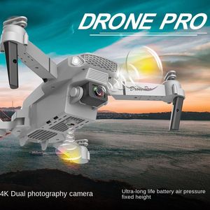 E88 Pro Helicopter FPV Race Drone Kit с широкоугольным HD 4K Двойной высотой камеры удерживает Wi -Fi RC Foldable Quadcopter Dron Gift Toy