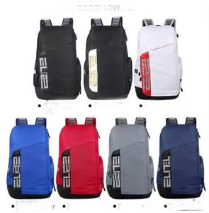 Novas mochilas unissex elite pro basquete homens mulheres preto branco universidade vermelho ouro azul aros estudantes bolsas escolares tamanho 32l