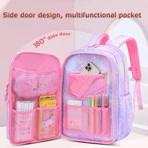 Рюкзаки в начальной школе рюкзак Симпатичные красочные сумки для девочек Принцесса Школа Сумки водонепроницаемые дети Rainbow Series Schoolbags Mochila 230601