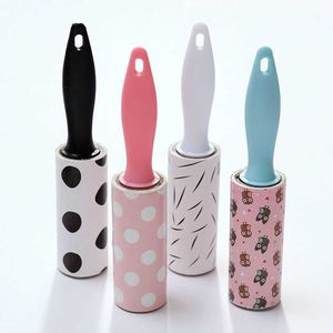 Lint Rollers Brushes Mini Portable Lint Remover Clothes Dust Fluff Pet Hair Sticky Brush Roll Clothes Coat Sticky Lint Roller Practical Home Supplies Z0601