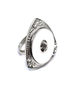 Wysokiej jakości 012 Flower DIY Metal Regulowany pierścień Pierścień Ginger 18 mm Pierścienie przyciskowe biżuterii Pierścienie dla kobiet 3090133