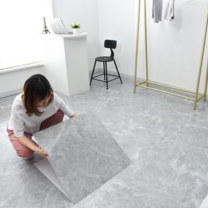 Förtjockad vattentät självhäftande simulering marmor kakel golv klistermärke vardagsrum badrum kök hem golvdekoration