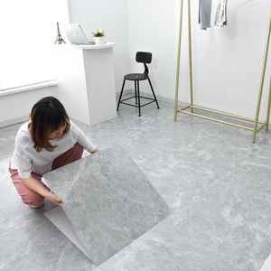 Thickened Waterproof Self-adhesive Simulation Marble Tile Floor Sticker Living Room Bathroom Kitchen Home Floor Decoration