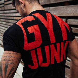 T-shirt da uomo GYM Shirt Sport T Shirt Uomo Rashgard Dry Fit Running Tshirt Uomo Fitness T-shirt Sport Top Elastic Sportswear Basketball Tshirt J230602