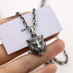 50% off designer jewelry bracelet necklace ring Qi personality antique head pendant men women lovers sweater