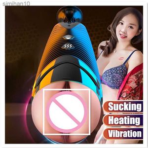 2022 Automatique Sucer Masturbateur Masculin Vibration Fellation Machine Anal Vagin Masturbation Coupe Sex Toys Produits Pour Adultes pour Hommes L230518