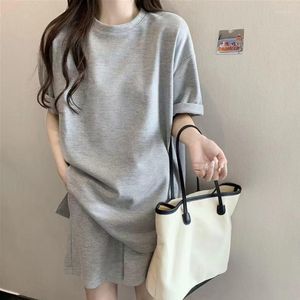 Women's Tracksuits Set Of Women's Summer Fashion Loose Fitting Westernized Solid Color Student Couple Sports Shorts Two-piece Women