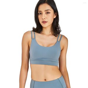 Roupa de ioga sutiã feminino push up nylon secagem rápida fitness jogging treinamento musculação treino cueca acolchoada tops esportivos para mulheres