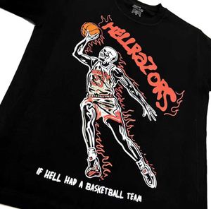 Camisetas de camisetas de esqueleto de esqueleto de camiseta de basquete cool tee de rua masculino homem moda moda hop pura algodão camiseta de camiseta superdimension j2308uih