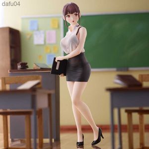Японская аниме -профсоюзное фигура фигура Homeroom Учитель полупрозрачные Shir Sexy Girls PVC фигура с коллекцией взрослых модель кукла L230522