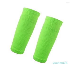 Knee Pads 1/10 Soccer Shin Socks With Pocket Adults Kids Sports Leg Calf Sleeves Kicking Ball Cover Protector Outdoor Games