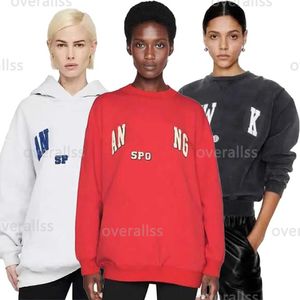 Designer Womens AB Hoodie Pullover Top Classic Letter Brodery Inside Fleece Burst Tröja Female Cotton Hoodie Sport Loose Retro