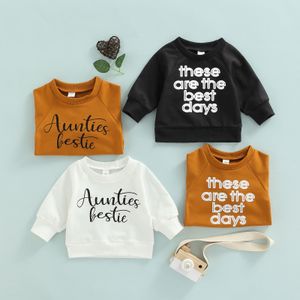 TSHIRTS 0521 LIORITIIN 024M HOUDIES LETTERVÄNGD PULLOVER RUND NECK Sportkläder Småbarn Kids Baby Boys Girls Sweatshirt Tops 230601