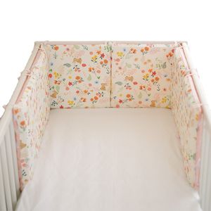 Bed Rails 30x30 6Pcs Bumper for Babys Infant Bedding Sets Whole Washing born Cot Playpen Warm Bumpers protector 06m 230601