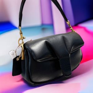 태비 베개 지갑 여성 지갑 크로스 바디 지갑 어깨 지갑 핸드백 여성 가방 스트랩 조절 가능한 고품질 박스 먼지 가방