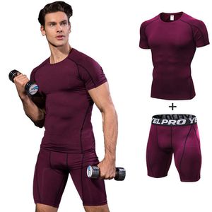 Męskie dresy dresowe męskie dres do sportowej odzieży sportowej 2 -częściowe kombinezony do biegania do biegania Man Tracksuit Compresy