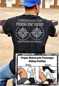メンズTシャツ面白いオートバイ乗客の指示モーターサイクリストギフトTシャツ。夏コットンショートスリーブOネックメンズTシャツ新しいS-3XL J230602