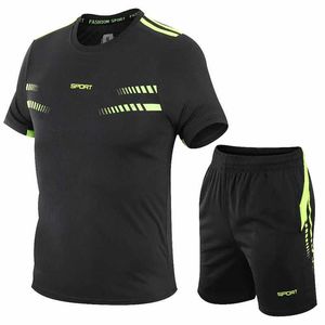 Tute da uomo Uomo Donna Camicie + Pantaloncini Tuta Set da corsa Abbigliamento sportivo da pista e da campo Sport Fitness Jogging Tuta da corsa Abbigliamento da maratona J230601