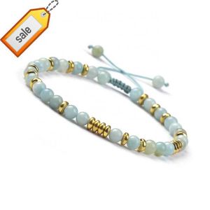 Оптовая индивидуальная регулируемая 4 -мм женские аксессуары Healing Pearl Stone Jewelry Jewelry Pulsera Mujeres Gemstone Beaslet