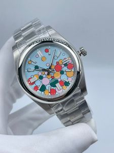 orologio meccanico automatico da uomo anti-acqua orologio da uomo con fibbia pieghevole in acciaio inossidabile da 41 mm