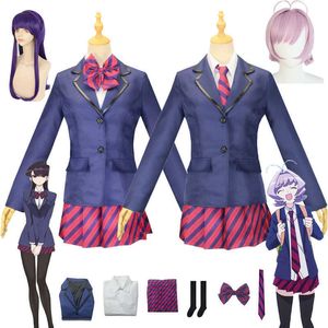 Trajes de anime Anime Komi não consegue se comunicar Shouko Komi Najimi Osana Cosplay Come Girls Uniforme escolar Komi San Wa Comyushou Desu Suits Peruca Z0602