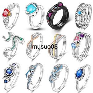 Band Rings 925 Sterling Silve Rings For Women Wholesale Popular Green Snake Rings For Women Jewelry Making Dorpshipping rings 2022 trend J230602