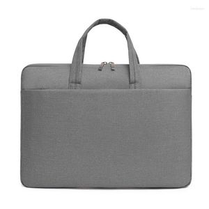 Briefcases Men Waterproof Briefcase Laptop Bag For Women Business Handbag Female Notebook 13 14 15 Inch Macbook Pro Case