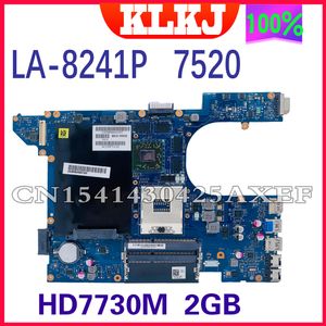 Motherboard Dinzi QCL00 LA8241P Laptop Motherboard For Dell Inspiron 15R5520 7520 AMD1GB/2GB Original Mainboard UMA 100% Test OK