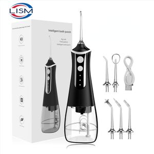 Other Oral Hygiene Portable Irrigator Water Flosser Dental Jet Tools Pick Cleaning Teeth 300ML 5 Nozzles Mouth Washing Machine Floss 230602