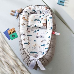 Bed Rails Removable Travel Portable Baby Nest Playpen Crib Bassinet For Children Infant Striped Cradles Cot 230601