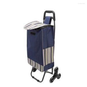 Storage Bags Shopping Cart Foldable Weather Resistant With Swivel Wheels For Supermarket