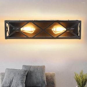 Wall Lamp Depuley Industrial 2-light Retro Metal Farmhouse Vintage Style Sconces Lights For Living Room Bedroom E26 Base