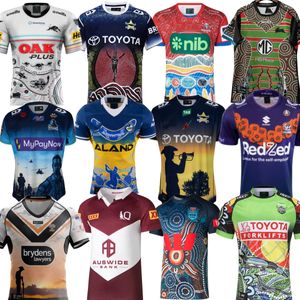 2023 Dolphins rabbit rugby jerseys Cowboy Penrith Panthers Indigenous Cowboy Rhinoceros Training Jersey 2023 All Nrl League Man Size s-XL T-Shirts