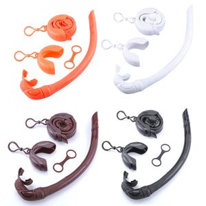 Snorkels Sets Diving Silicone Snorkel Women Men Roll Up Snorkel Ergonomic Mouthpiece Wet Breathing Tube Snorkeling Supplies 230601