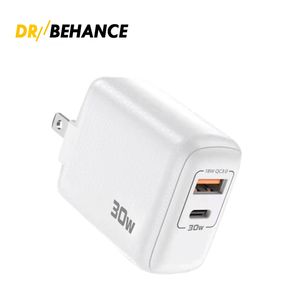 30 Вт PD USB Chargers Quick Charge Type C Быстрая зарядка для iPhone 14 13 Pro Max EU US Plug Charger с QC 4.0 3.0