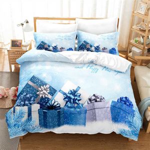 寝具セットメリークリスマスセット羽毛布団カバーホリデーキングキルト装飾子供用寝室ホテルL221025