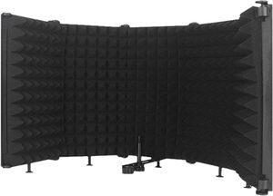 Microfones Microfone Isolamento Shield 3/5-Panel Studio Mic Sound Absorbing Foam Reflector Folding Panel For Recording Equipment M
