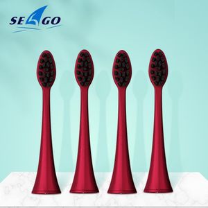 Head Seago Replacement Toothbrush Head Fit for S2/s5/sg972 High Quality Dupont Nylon Bristles Toothbrush Nozzles Electric Brush Heads