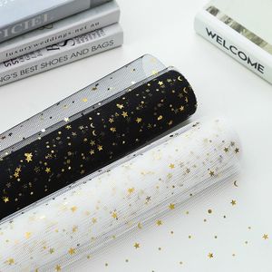 Förpackningspapper Tulle Flower Wrapping Paper Mesh Sequin Bouquet Wrapping Paper Roll Floral Wrappers For Fresh Flower Gift Packaging Paper 230601