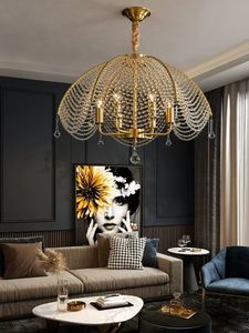 Роскошные хрустальные люстры светильники American Full Copper люстра подвесная лампа европейская французская отель Art Deco Restaurant Home